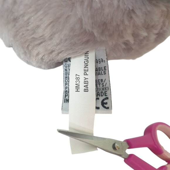 Ganz Penguin Plush 11.5" Gray Black Stuffed Animal Soft Toy Gift Artic Huggable - Picture 7 of 8